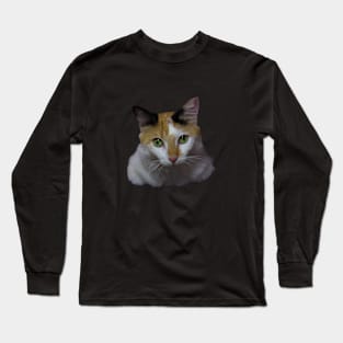 the cat Long Sleeve T-Shirt